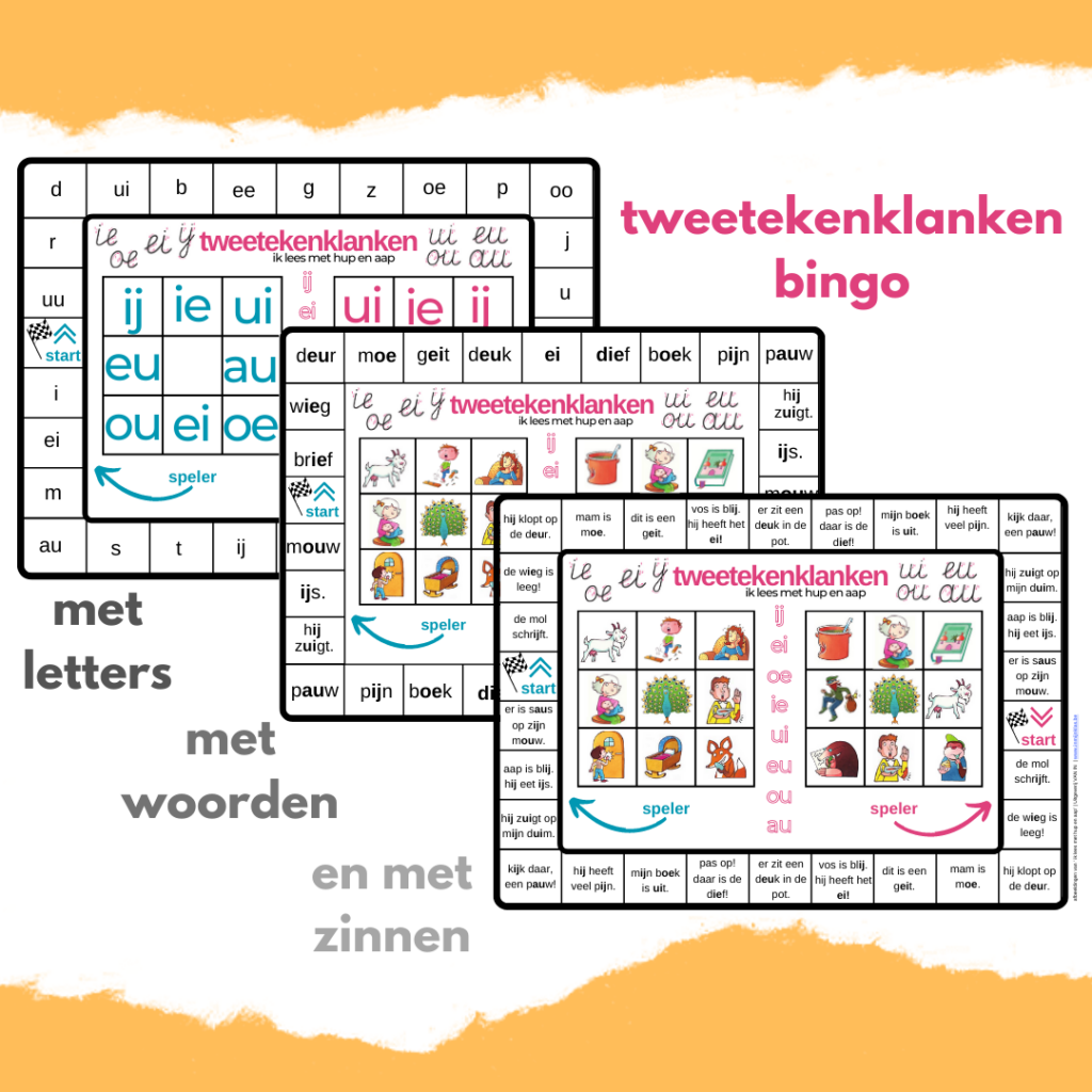 Tweetekenklanken Bingo – In Mijn Klas